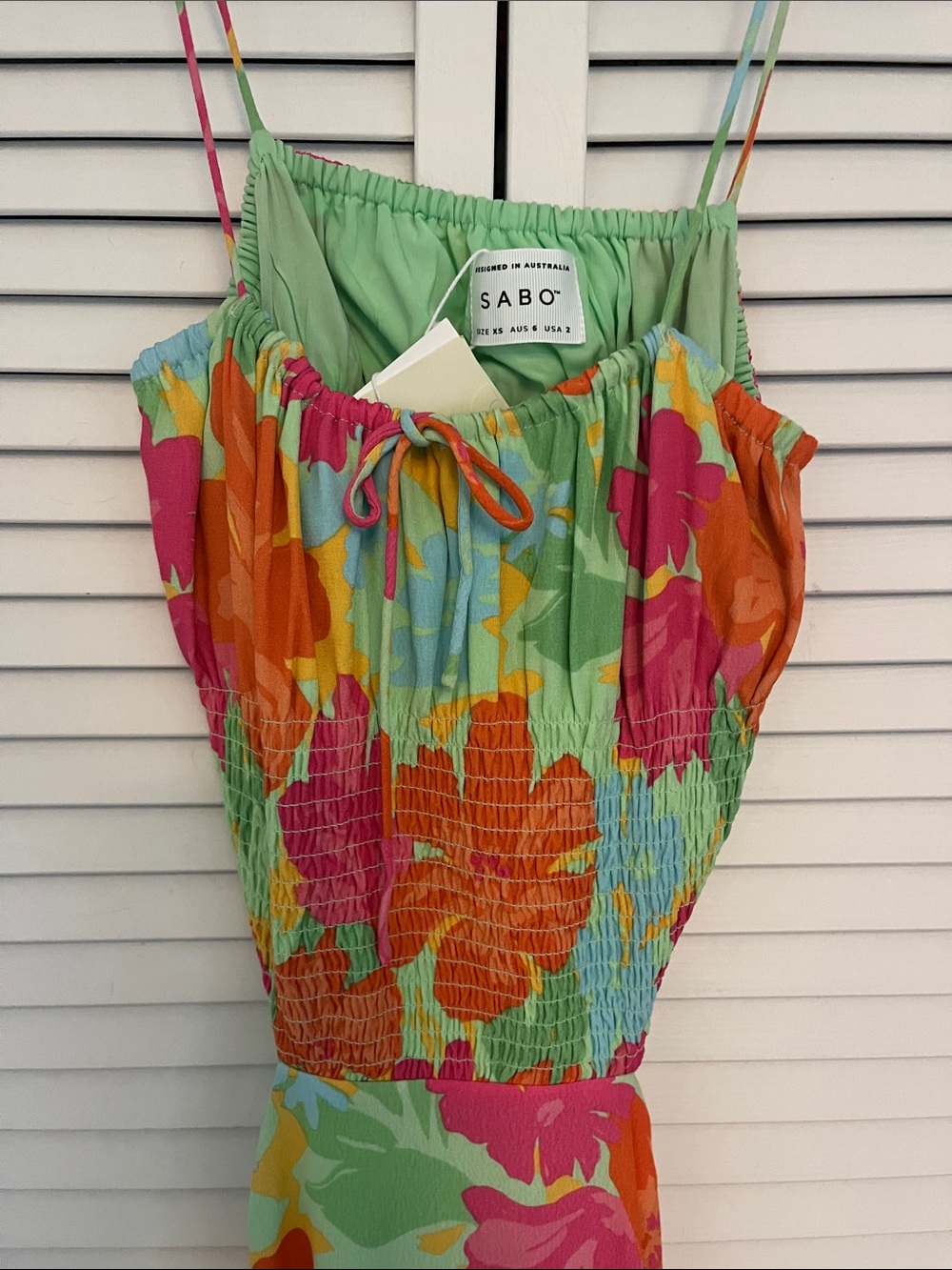 Sabo NWT Floral Adelina Midi Dress Sz XS - Picture 4 of 6
